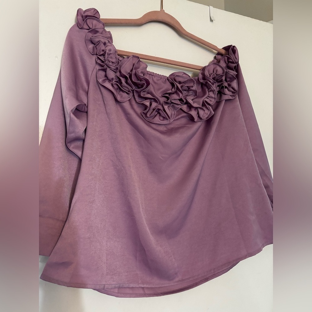 purple blouse NEW